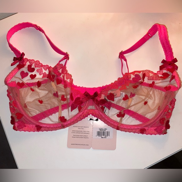 BNWT Set Agent Provocateur Cupid Bra 34D/Thong Size 3 - Picture 2 of 3
